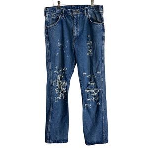 Vintage RUSTLER distressed jeans Sz 29